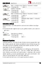 Preview for 13 page of KALEAS LDM 500-60 Operating	 Instruction