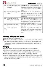 Preview for 16 page of KALEAS LDM 500-60 Operating	 Instruction