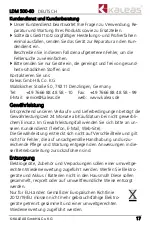 Preview for 17 page of KALEAS LDM 500-60 Operating	 Instruction