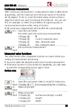 Preview for 29 page of KALEAS LDM 500-60 Operating	 Instruction