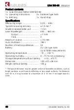 Preview for 40 page of KALEAS LDM 500-60 Operating	 Instruction