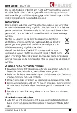 Preview for 19 page of KALEAS LDM 500-80+ Operating	 Instruction