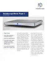 Preview for 1 page of Kaleidescape 5000 Specifications