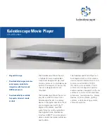 Kaleidescape KPLAYER-2500 Specifications preview