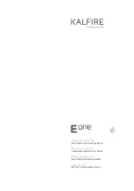 Preview for 1 page of Kalfire E-one 100F User Manual