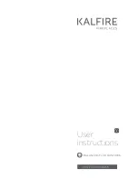 Kalfire G Series User Instructions предпросмотр