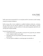 Preview for 4 page of Kalfire GP105/59F User Manual