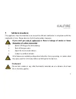 Предварительный просмотр 5 страницы Kalfire GP105/59F User Manual