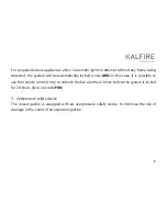 Предварительный просмотр 8 страницы Kalfire GP105/59F User Manual