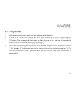 Предварительный просмотр 12 страницы Kalfire GP105/59F User Manual