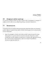 Preview for 40 page of Kalfire GP105/59F User Manual