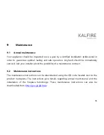 Preview for 36 page of Kalfire GP75/59F User Manual