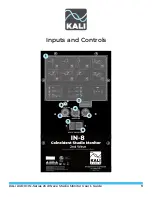 Предварительный просмотр 9 страницы KALI AUDIO IN-5-C User Manual