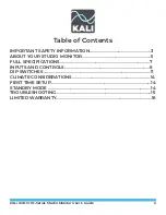 Предварительный просмотр 2 страницы KALI AUDIO Project Independence IN Series User Manual