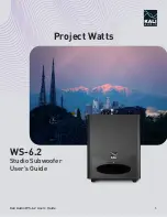 KALI AUDIO Project Watts WS-6.2 User Manual preview