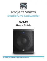 KALI AUDIO WS-12 User Manual preview