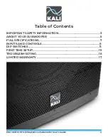 Preview for 2 page of KALI AUDIO WS-12 User Manual