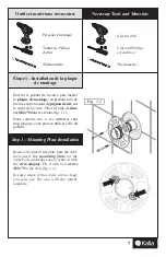 Предварительный просмотр 7 страницы Kalia BELLINO 101464 Installation Instructions / Warranty