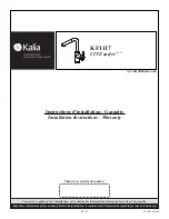 Kalia CITE surfer KF1117 Installation Instructions / Warranty preview