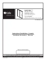 Kalia DISTINK 36 Installation Instructions / Warranty preview