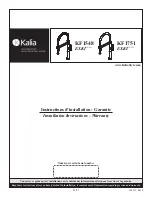 Kalia EXKI KF1751 Installation Instructions / Warranty preview