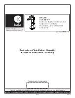 Kalia KONTOUR BF1288 Installation Instructions / Warranty preview