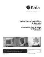 Предварительный просмотр 1 страницы Kalia MR1947-570-001 Installation Instructions / Warranty