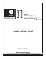 Предварительный просмотр 1 страницы Kalia Nealia Slidex DR1040 Installation Instructions / Warranty