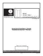 Kalia Nealia Slidex DR1041 Installation Instructions Manual предпросмотр