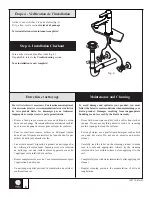 Предварительный просмотр 8 страницы Kalia OZE BF1289 Installation Instructions / Warranty