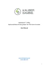 Preview for 1 page of Kaliber Gaming GE1337P2 User Manual