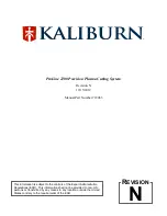 Kaliburn ProLine 2200 User Manual preview