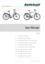 Kalkhoff Bosch Cruise User Manual preview