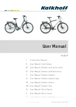 Preview for 1 page of Kalkhoff Bosch Cruise User Manual