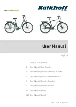 Kalkhoff Derby Cycle Werke GmbH 2011 User Manual preview