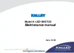 Preview for 1 page of Kalley K-LED19HDT2D Maintenance Manual