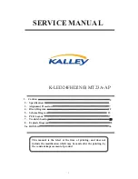 Kalley K-LED24FHD2N/B Service Manual preview