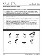 Preview for 2 page of Kallista Inigo P7430 Installation Instructions