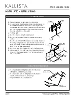 Preview for 3 page of Kallista Inigo P7430 Installation Instructions