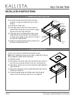 Preview for 4 page of Kallista Inigo P7430 Installation Instructions