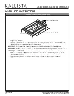 Preview for 3 page of Kallista L20306 Installation Instructions Manual