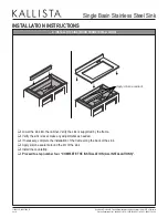 Preview for 4 page of Kallista L20306 Installation Instructions Manual