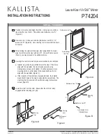 Предварительный просмотр 2 страницы Kallista Laura Kirar Vir Stil P74204 Installation Instructions