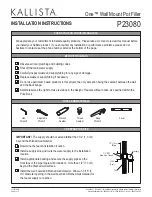 Kallista One P23080 Installation Instructions preview