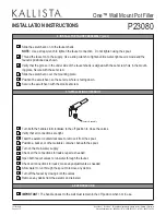 Preview for 3 page of Kallista One P23080 Installation Instructions