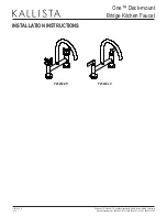 Kallista One P25202-CR Installation Instructions preview