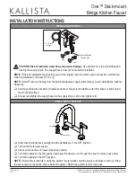 Предварительный просмотр 4 страницы Kallista One P25202-CR Installation Instructions