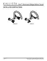 Kallista One P25203-CR Installation Instructions предпросмотр