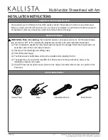 Preview for 2 page of Kallista P21500 Installation Instructions Manual