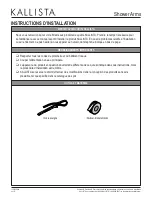 Preview for 4 page of Kallista P21520 Installation Instructions Manual